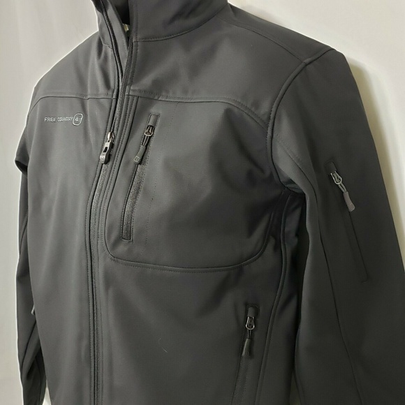 Free Country Coat Black Size S Men's Cubic Dobby Softshell New with Tags - Picture 5 of 16